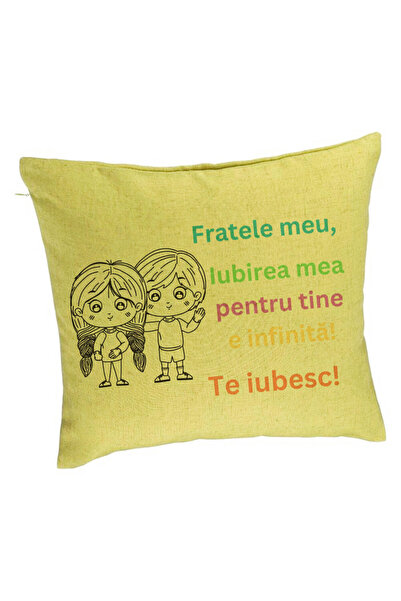 BEKZ Față de pernă My Brother 3, 40x40 cm, verde