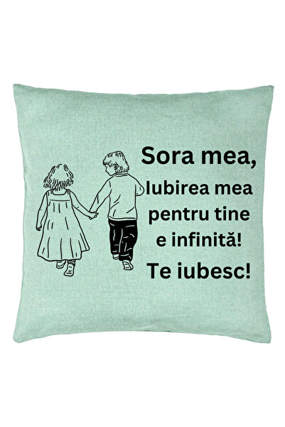 BEKZ Μαξιλαροθήκη My Sister 17, 40x40 εκ., Πράσινο της Μέντας