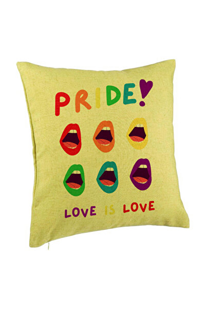 BEKZ Față de pernă, model Pride, 40x40 cm, verde