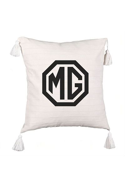 BEKZ Fringed Pillowcase, MG, 45×45 cm, With zipper