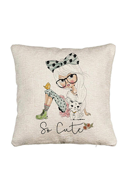 BEKZ Perna Decorativa Canapea, Model So Cute, 40x40 cm, Cu fermoar