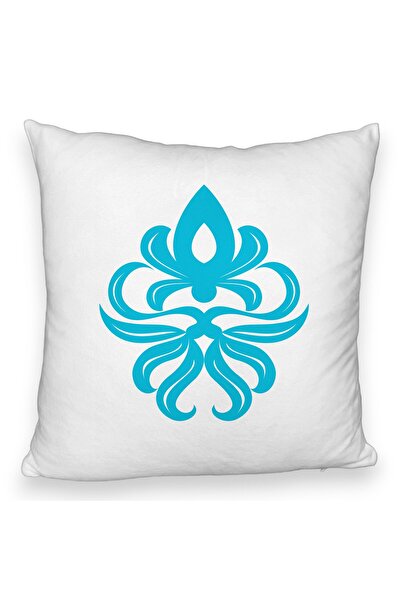 BEKZ Perna Decorativa Fluffy, Model Abstract ART, 40x40 cm, Alba, Husa Detasa...