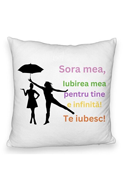 BEKZ Perna Decorativa Fluffy, Sora mea 3, 40x40 cm, Alba, Husa Detasabila, Burduf