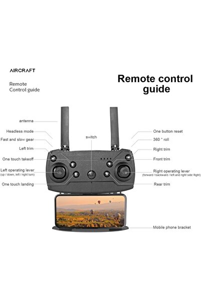 Generic E88 Foldable Drone with 8K HD Dual Camera, Altitude Hold, and Compact Design, gray