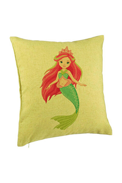 BEKZ Față de pernă, model sirenă verde, 40x40 cm, verde