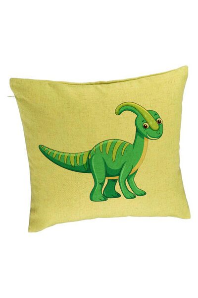 BEKZ Față de pernă, model pentru copii cu dinozaur verde, 40x40 cm, verde