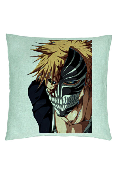 BEKZ Perna Decorativa cu Bleach Hollow Ichigo, 40x40 cm, Verde Menta, Husa De...