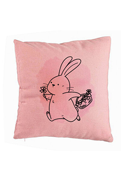 BEKZ Față de pernă, model iepuraș roz, 40x40 cm, roz