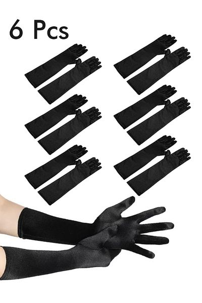 SDD Black gloves (Dosos) for use in the car, home, school and hiking, 6 pieces
