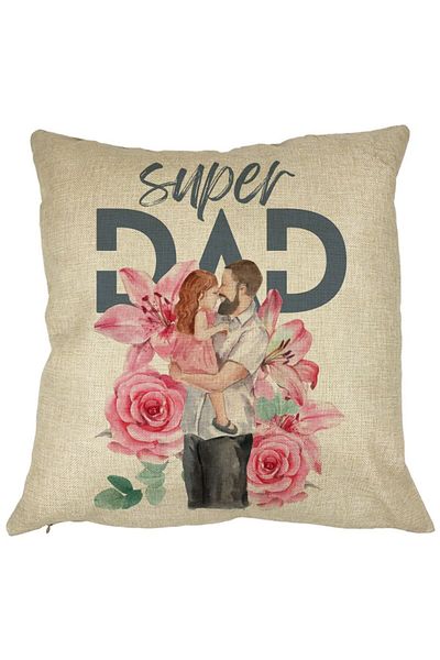 BEKZ Față de pernă pătrată Super Dad Girls, 40x40 cm