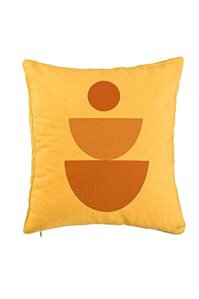 BEKZ Față de pernă, model abstract creativ 5, 40x40 cm, galben