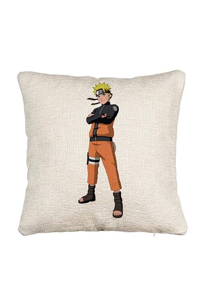BEKZ Fata de perna Canapea cu Naruto, 40x40 cm, Cu fermoar