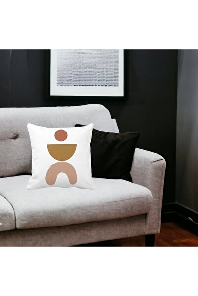 BEKZ Față de pernă cu model creativ abstract 7,40x40 cm, alb, mat