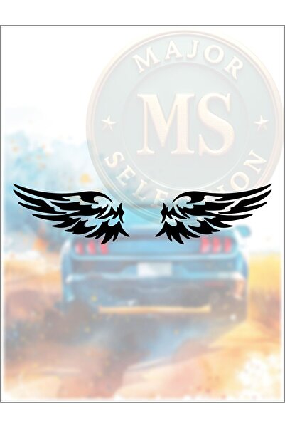 MS Major Selection مجموعة ملصقات جناح مكونة من قطعتين - ملصق سيارة أوتوماتيكي...