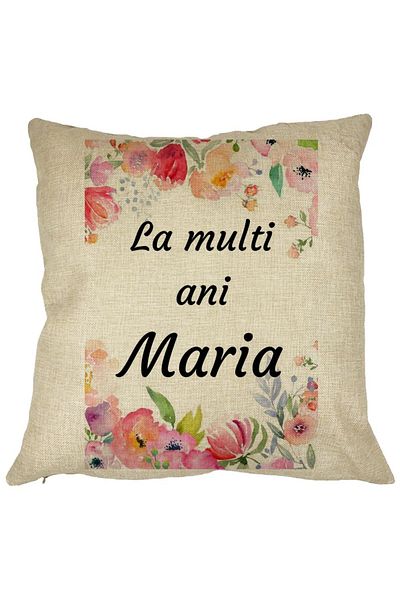 BEKZ Față de pernă La mulți ani Maria 2,40x40 cm