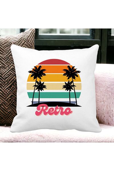 BEKZ Pillowcase, Retro, 40x40 Cm, White, Matte