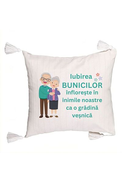 BEKZ Fringed Pillowcase for Grandmothers 5, 45x45 cm, With zipper
