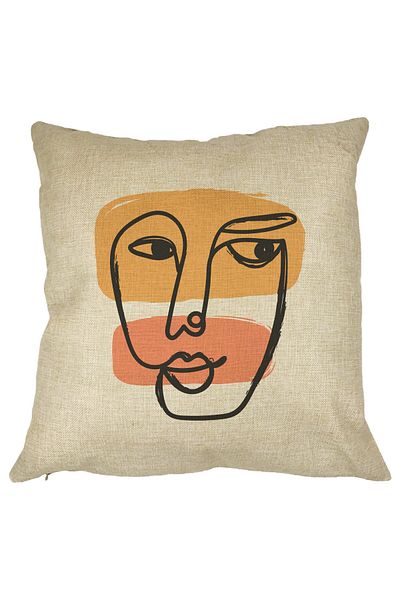 BEKZ Față de pernă cu model fată femeie, 40x40 cm