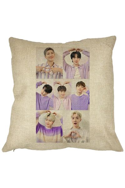BEKZ Perna Decorativa BTS Army 9, 40×40 cm, Husa Detasabila, Burduf
