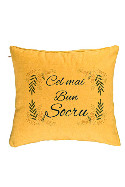 BEKZ Μαξιλαροθήκη για πεθερό 1, 40x40 εκ., Κίτρινη