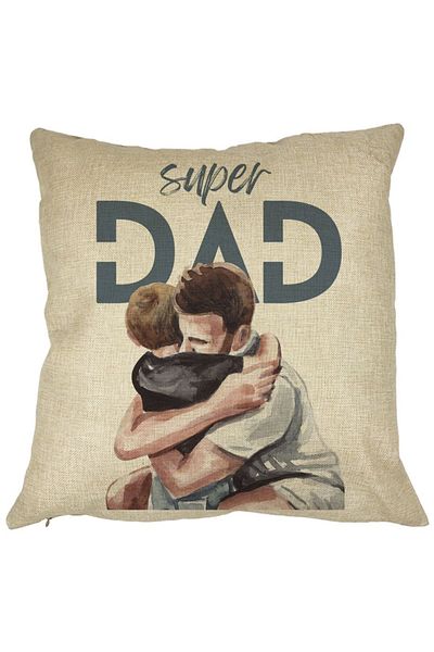 BEKZ Față de pernă pătrată Super Dad Boys, 40x40 cm