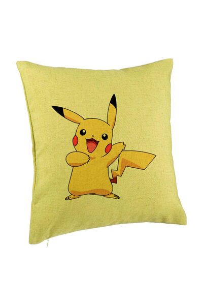 BEKZ Față de pernă, model pentru copii Pikachu, 40x40 cm, verde