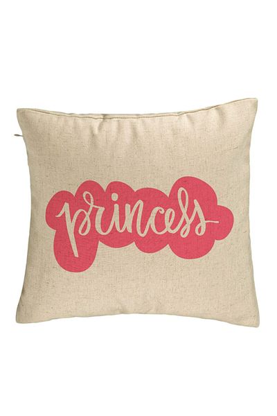 BEKZ Perna Decorativa, Model Princess, 40x40 cm, Bej, Husa Detasabila, Burduf