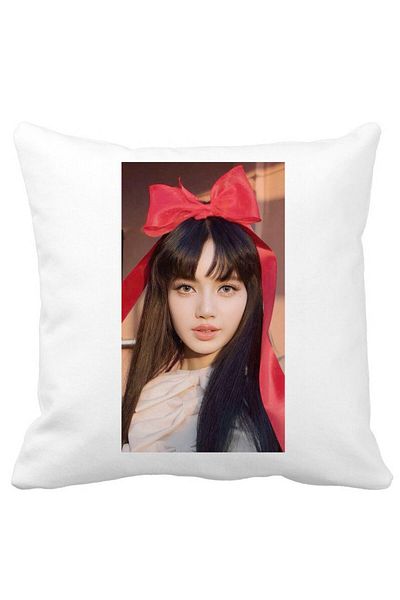 BEKZ Blackpink Lisa 1 Pillowcase, 40×40 Cm, White, Matte