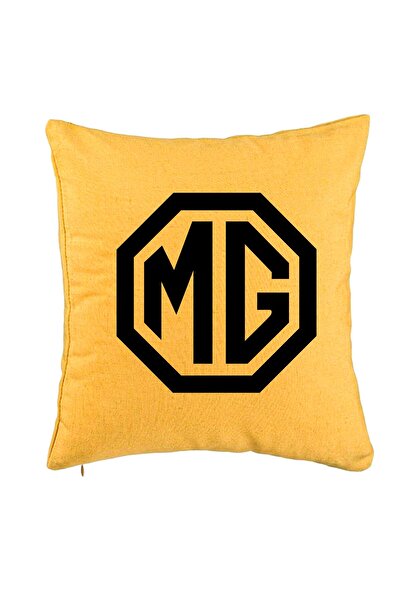 BEKZ Perna Decorativa, MG, 40x40 cm, Galben, Husa Detasabila, Burduf