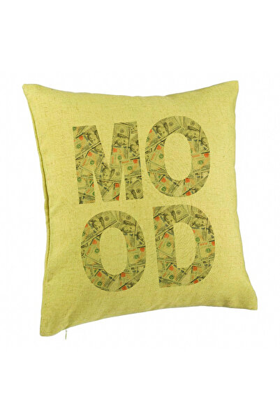 BEKZ Perna Decorativa, Model Mood, 40×40 cm, Verde, Husa Detasabila, Burduf