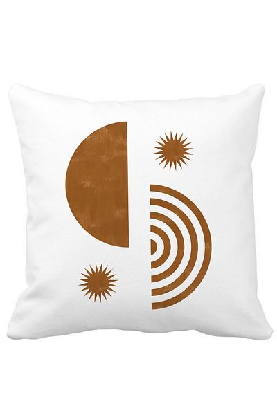 BEKZ Abstract Pillowcase 8.40x40 Cm, White, Matte