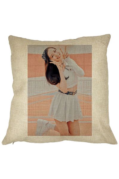 BEKZ Perna Decorativa BlackPink Jisoo 2, 40×40 cm, Husa Detasabila, Burduf