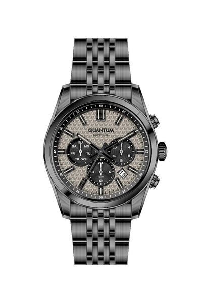 Quantum Adg1217.070 All Functions Active 10 Atm Water Resistant Steel Case Steel Band Sapphire Cama