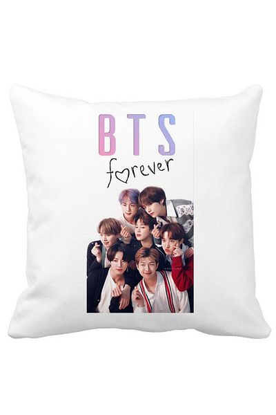 BEKZ Bts Army 13 Pillowcase, 40×40 Cm, White, Matte