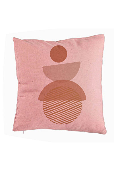 BEKZ Pillowcase, Pattern With Creative Abstract Pattern 1, 40x40 Cm, Pink