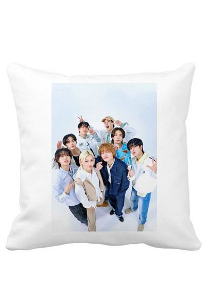 BEKZ Pillowcase, Stray Kids 9, 40×40 Cm, White, Matte