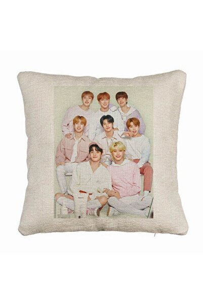 BEKZ Perna Decorativa Canapea , Stray Kids 7, 40×40 cm, Husa Detasabila, Burduf