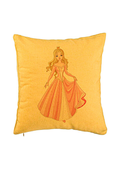 BEKZ Față de pernă, model prințesă aurie, 40x40 cm, galben
