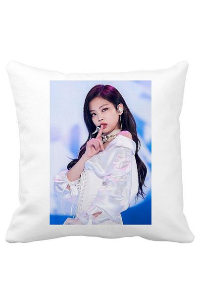 BEKZ Blackpink Jennie 2 Pillowcase, 40×40 Cm, White, Matte