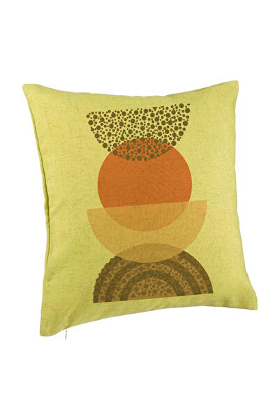 BEKZ Perna Decorativa, Model Abstract Creativ 11, 40x40 cm, Verde, Husa Detas...