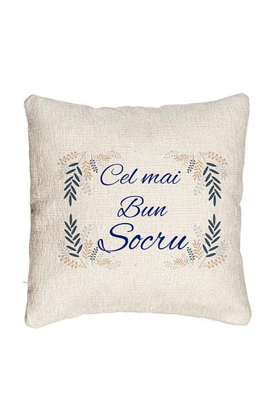 BEKZ Fata de perna Canapea pentru Socrul 1, 40x40 cm, Cu fermoar
