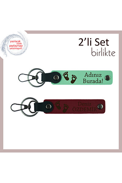 Miaju هدية تذكارية جديدة للأب الأول للأب، سلسلة مفاتيح جلدية على شكل قلب للأط...