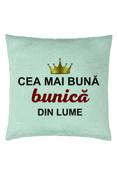 BEKZ Față de pernă pentru bunică 10, 40x40 cm, verde mentă
