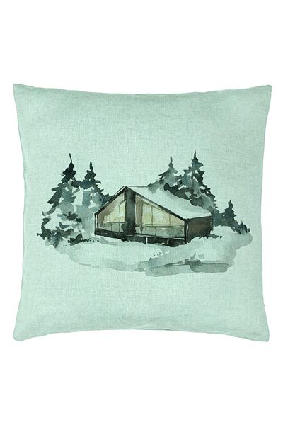 BEKZ Față de pernă cu tematică de Crăciun, 6 buc., 40x40 cm, verde mentă