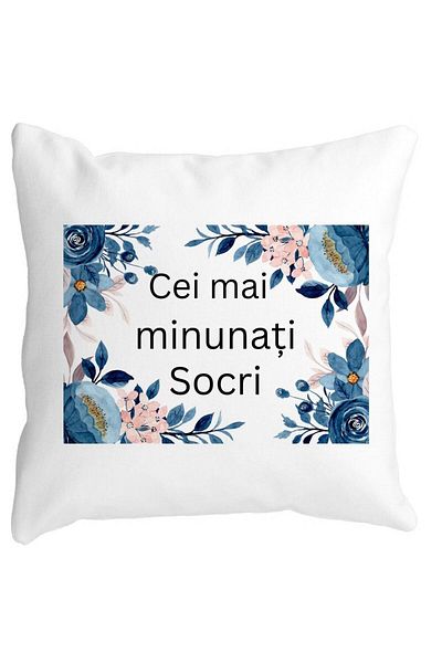 BEKZ Decorative Pillow for In-Laws 1, 40x40 cm, White, Matte, Removable Cover, Bellows
