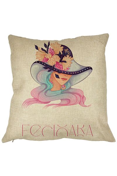 BEKZ Față de pernă, semn zodiacal Fecioară, 40x40 cm