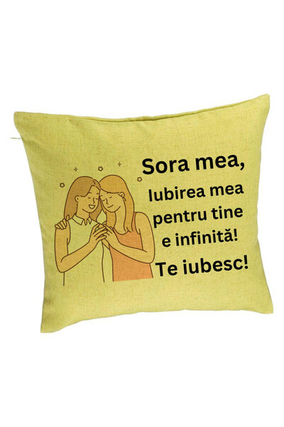 BEKZ Față de pernă My Sister 13, 40x40 cm, verde