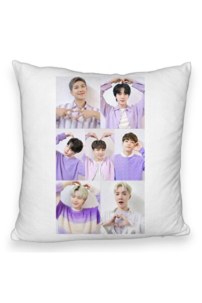 BEKZ Perna Decorativa Fluffy BTS Army 9, 45×45 cm, Cu fermoar