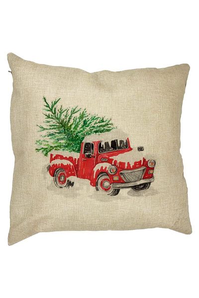 BEKZ Perna Decorativa cu tematica de Craciun, 1, 40x40 cm, Husa Detasabila, Burduf