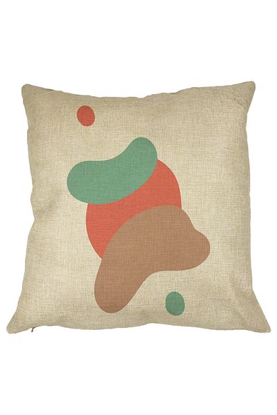 BEKZ Perna Decorativa Abstracta 6,40x40 cm, Husa Detasabila, Burduf